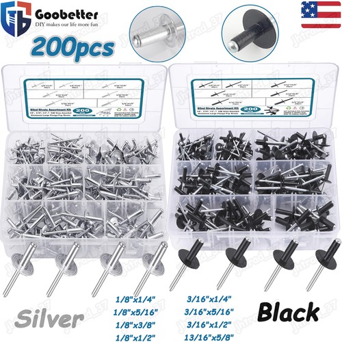 Pop rivets assortment kit - kit, 1/8"