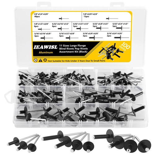 100pcs pop rivets assortment - pop,