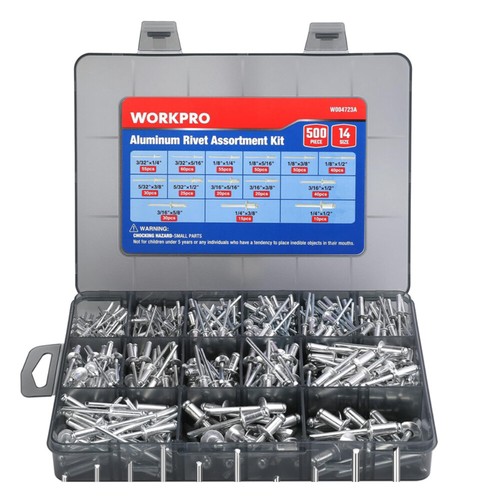 Workpro 500pc pop rivets - workpro,