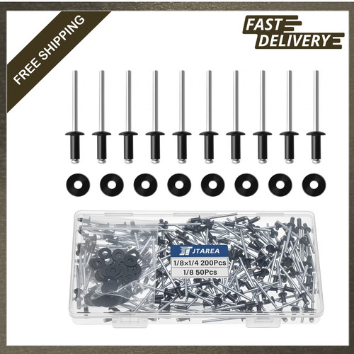 250pcs aluminum pop rivets - aluminum,